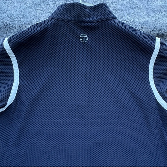 Tory Sport Navy Long Sleeve Top with White Accents - Picture 6 of 16